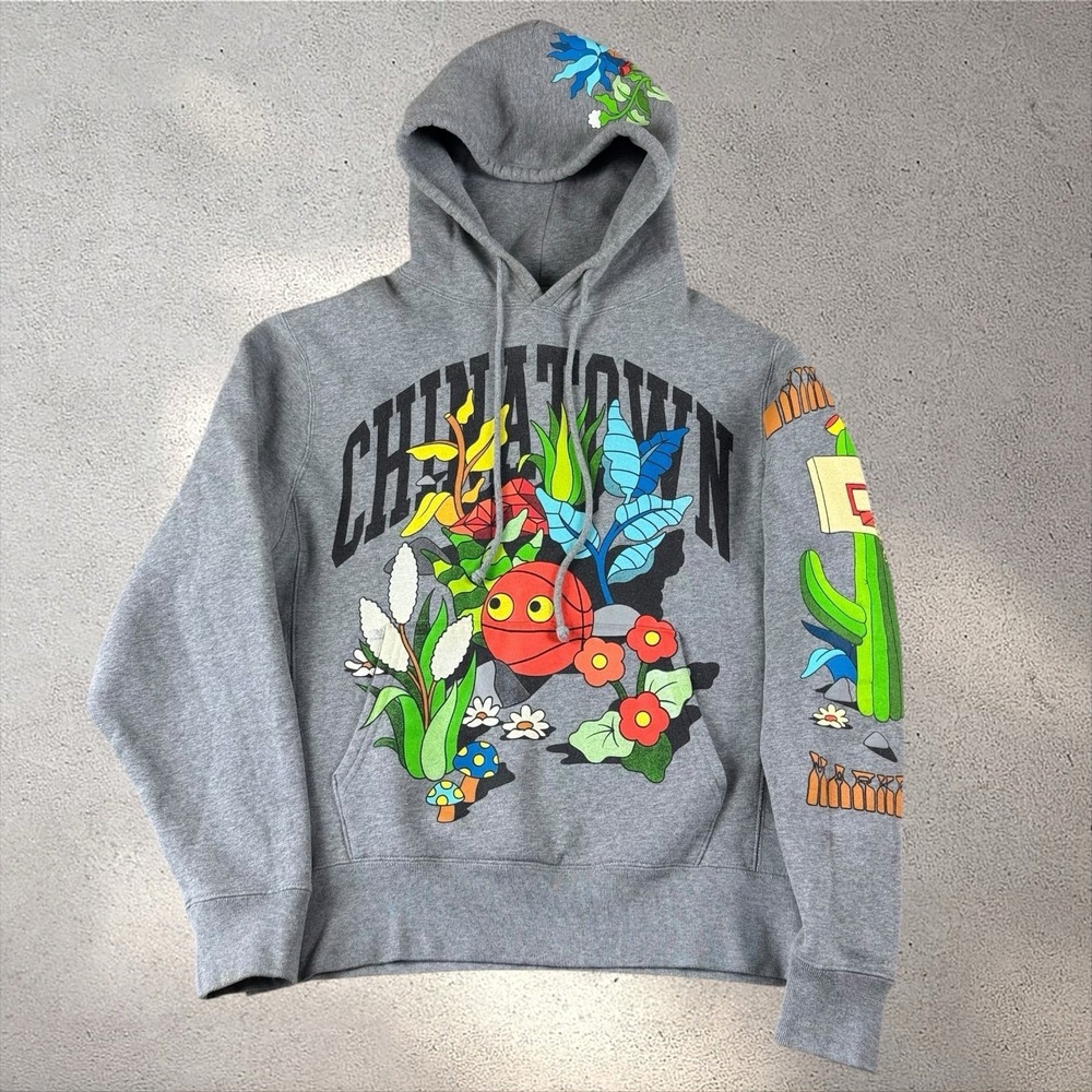 Chinatown Market‎ X Dabysmyla Botanical Print Hoodie Sweatshirt Sz L